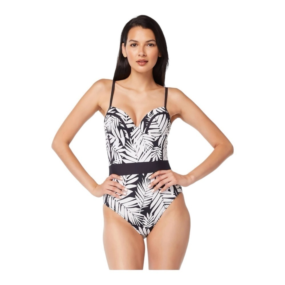 Bleu Rod Beattie Printed Underwire One Piece Swimsuit NWT